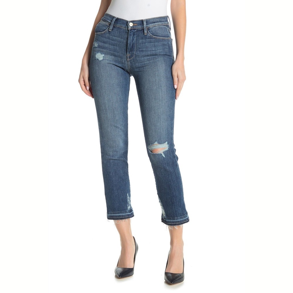 Frame | Le High High Rose Straight Leg Jeans